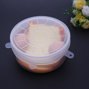 6 Pcs/ Set Universal Food Silicone Cover Reusable Silicone Stretch Lids Caps For Cookware Pot Cover Kitchen Accessories