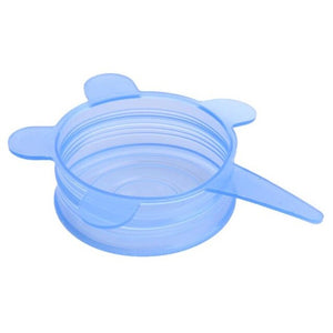 6 Pcs/ Set Universal Food Silicone Cover Reusable Silicone Stretch Lids Caps For Cookware Pot Cover Kitchen Accessories