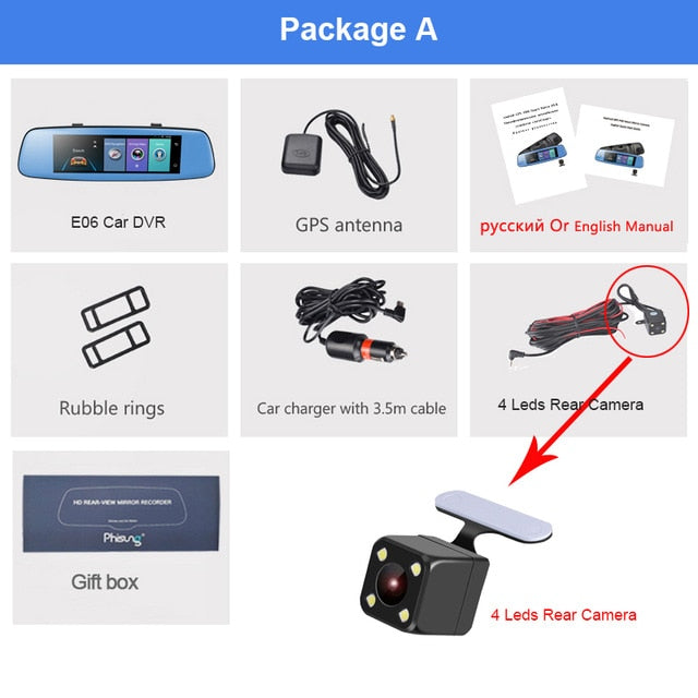 Touch Screen Digital Rear-View Mirror