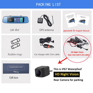 Touch Screen Digital Rear-View Mirror