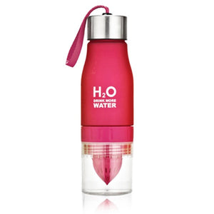 Transhome Creative Fruit Juice Infuser Water Bottle 650ml Plastic Portable Lemon Juice Bottle For Water Sport Drinking Bottle